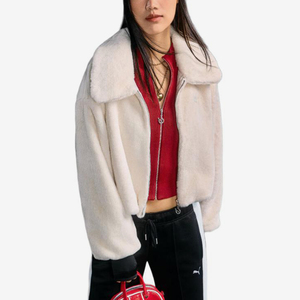 Puma/彪马正品RACEAHEADFURJKT新款女仿皮草经典夹克636172-91