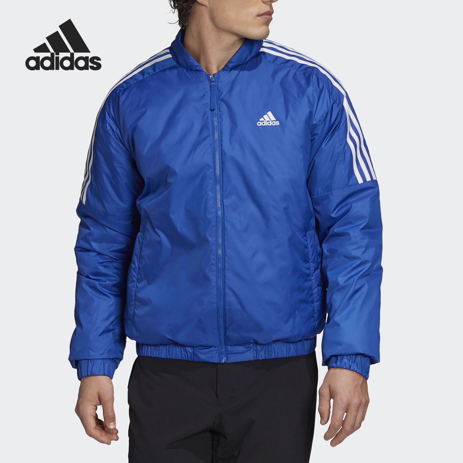 阿迪达斯男士防风保暖棉服