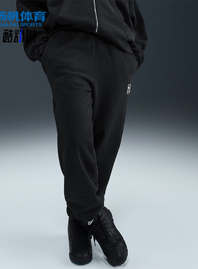 Nike/耐克正品Stussy男士日常抓绒束脚休闲运动长裤FN5235-010
