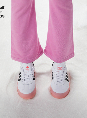 Adidas/阿迪达斯正品三叶草SAMBA ROSE 女子厚底休闲板鞋 EF4965