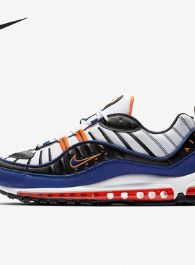 Nike/耐克正品Air Max 98男士低帮减震气垫运动跑步鞋CD1536-100