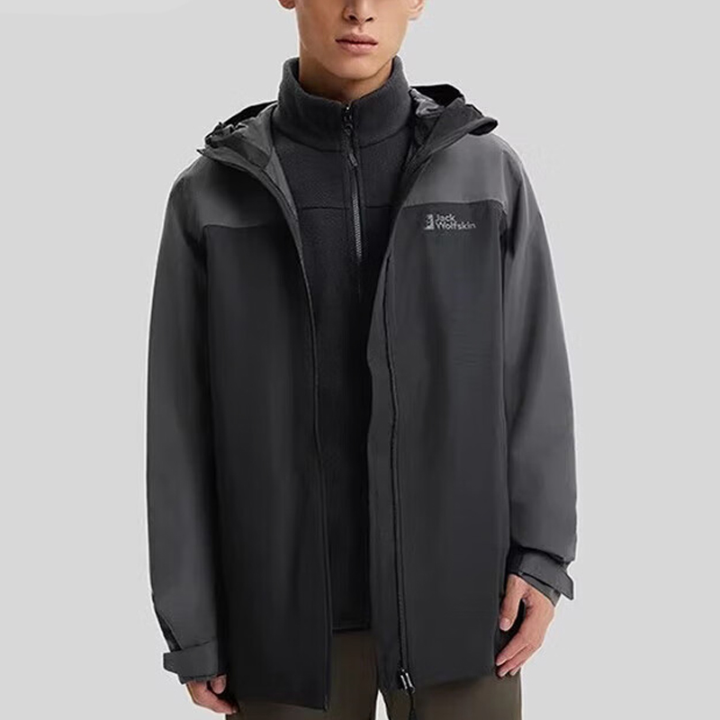Jack wolfskin/狼爪正品新款男士防风三合一外套1115311-6000