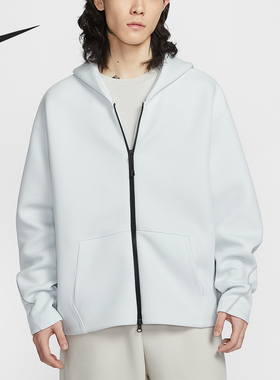 Nike/耐克官方正品Tech男士针织全长拉链开襟连帽外套IF1320-101