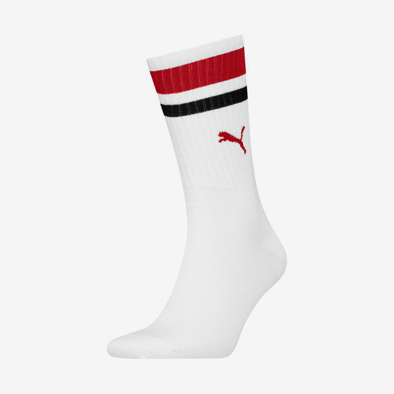 Puma/彪马正品中筒袜新款男女白红黑色休闲经典运动袜947641-04