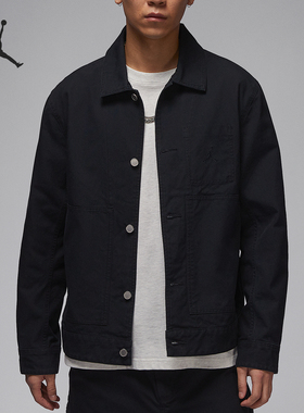 Nike/耐克正品JORDAN男士梭织翻领运动夹克外套HF9318-010