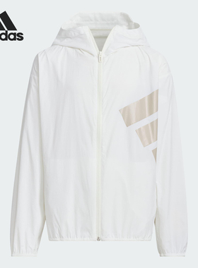 Adidas/阿迪达斯正品2025新款大童运动连帽夹克外套JL6961