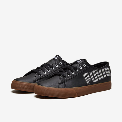 Puma/彪马正品男女同款合成革圆头系带低帮板鞋 369637-02