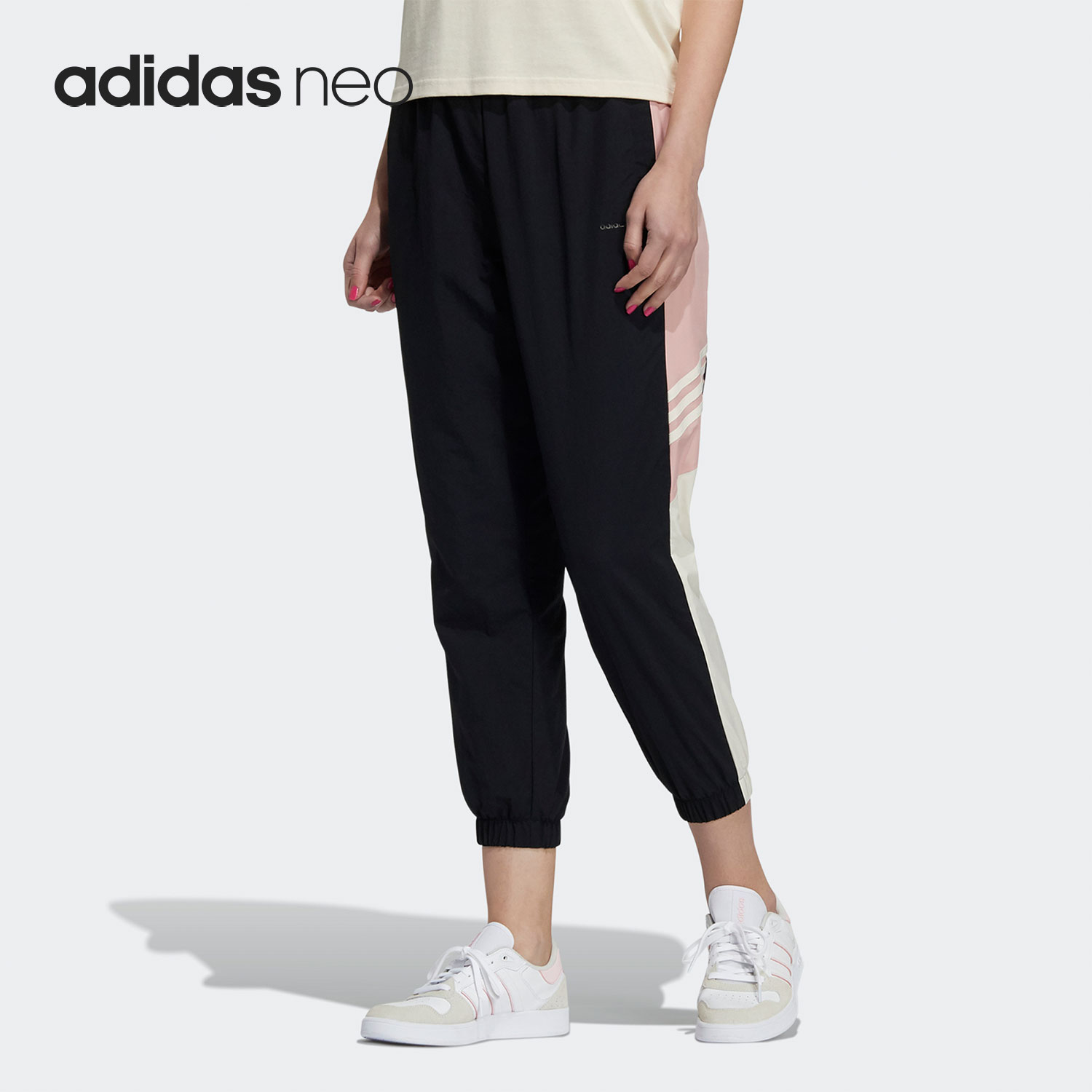 阿迪达斯女子休闲舒适运动长裤