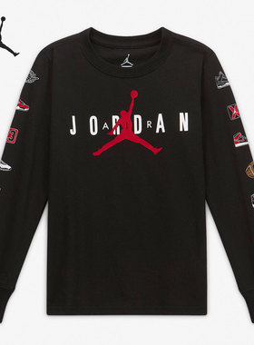 Nike/耐克正品当季新款JORDAN小童休闲运动长袖T恤HA5342-023