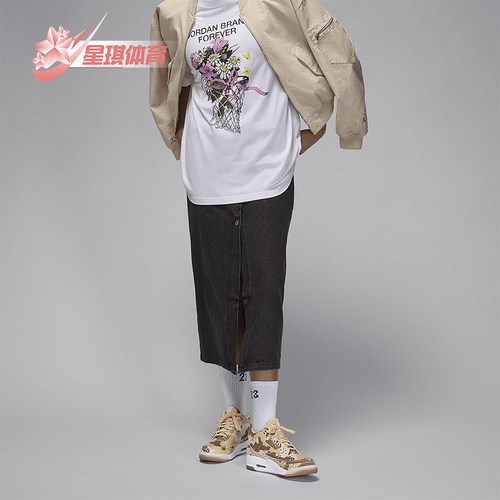 耐克女士印花缓震经典篮球鞋