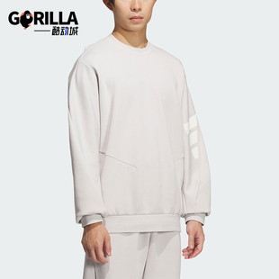 针织运动休闲宽松圆领套头卫衣KC0157 FOS男士 Adidas 阿迪达斯正品