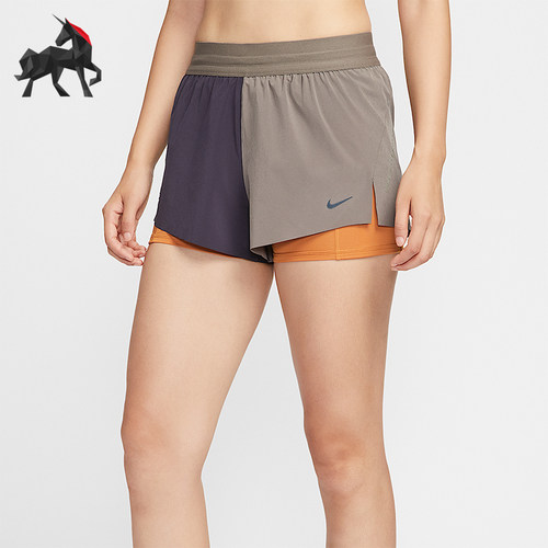Nike/耐克正品2025女士运动中腰二合一梭织跑步短裤IO0492-289