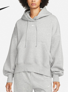 Nike/耐克正品2024秋季新款女士加绒宽松运动卫衣DQ5859-063