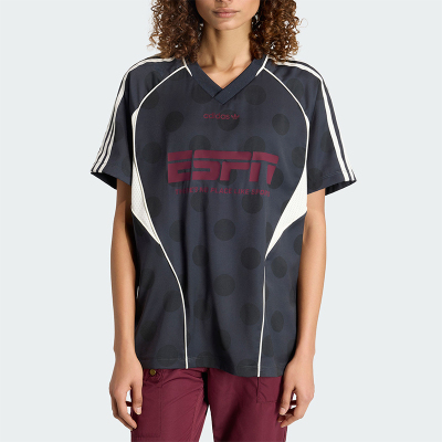 Adidas/阿迪达斯正品三叶草女士透气街头风波点运动短袖T恤KV1189