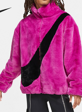 Nike/耐克正品2025秋季女士立领时尚保暖羊羔绒外套CU6559-564