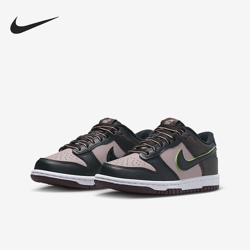 Nike/耐克正品Dunk Low GS女子大童休闲经典轻便板鞋HQ1957-600