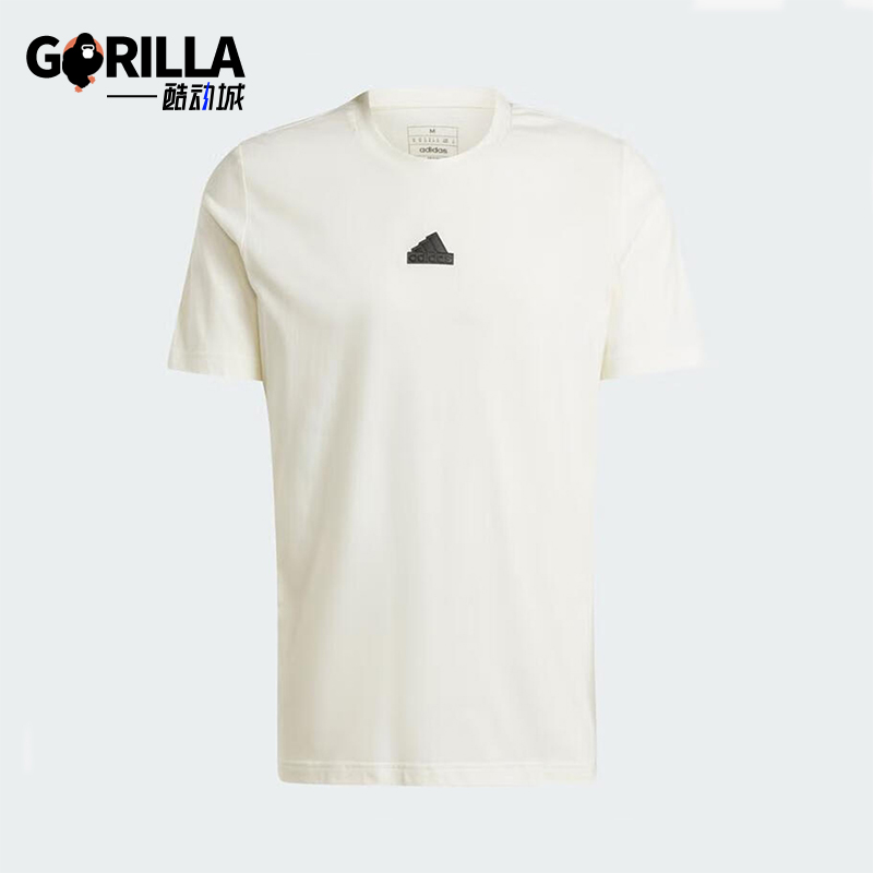 阿迪达斯男士运动简约短袖