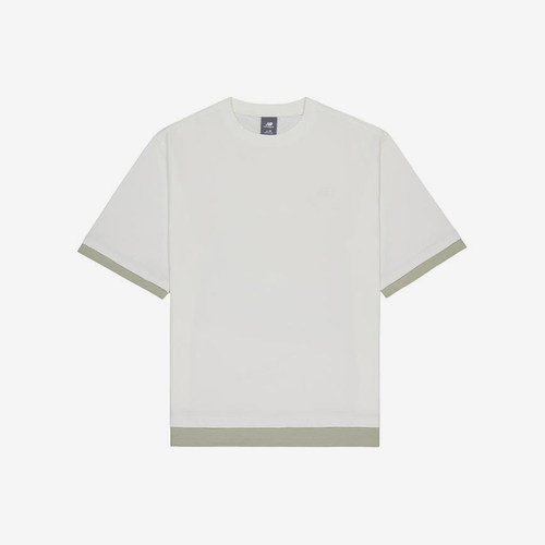 New Balance/NB正品新款男子拼色运动休闲短袖T恤AMT42314-CIC
