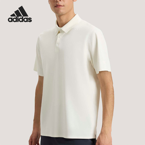 Adidas/阿迪达斯正品2026男士简约经典亲肤耐穿短袖POLO衫KE4043