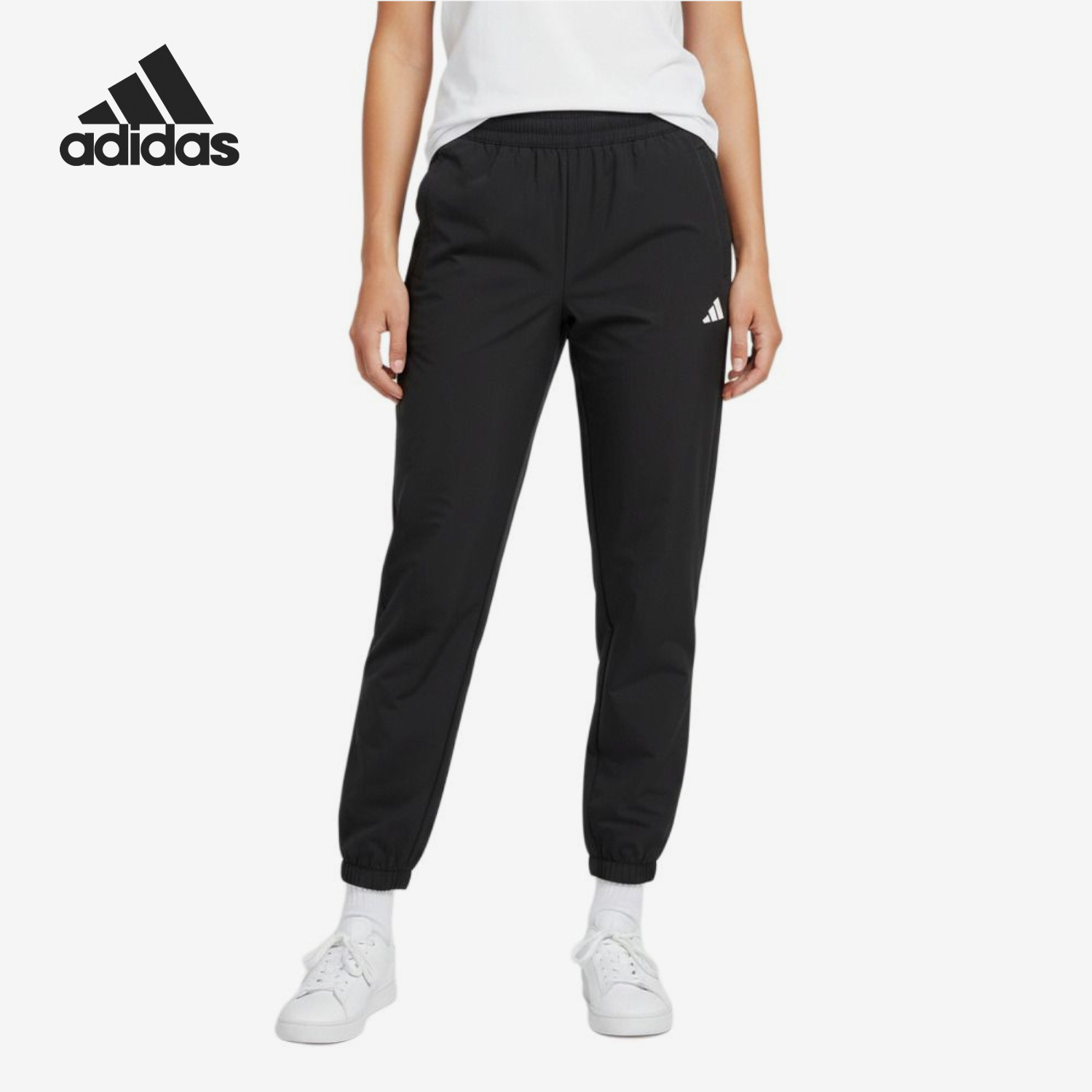Adidas/阿迪达斯正品2026年儿童时尚休闲收脚运动长裤KX9144