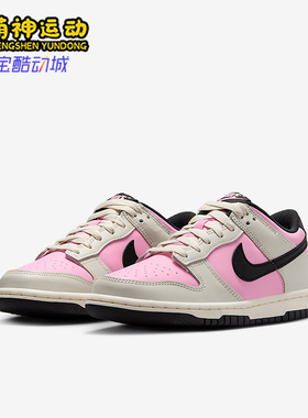 Nike/耐克正品Dunk Low GS女子大童运动复古系带板鞋FB9109-601