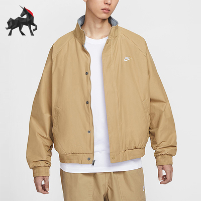 Nike/耐克正品Club Futura男士休闲摇粒绒拉链夹克外套FZ0657-297