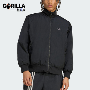 Adidas/阿迪达斯正品2025秋季款男士日常立领保暖梭织棉服JX7783