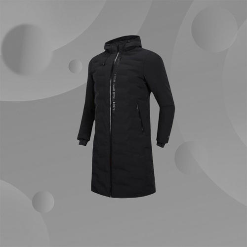 李宁正品新款男子篮球系列保暖冬季鹅绒中长款连帽羽绒服AYMN063