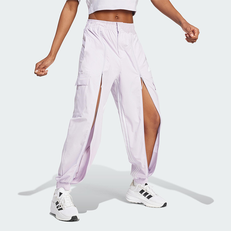 Adidas/阿迪达斯正品新款女士梭织束脚工装运动长裤IS0907