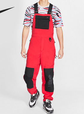 Nike/耐克正品户外工装多口袋可调节男子休闲连体背带裤 CV0538