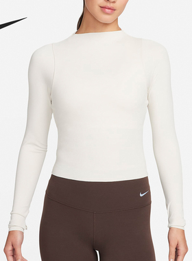 Nike/耐克官方正品新款女士弹力透气休闲运动长袖T恤FN3023-104