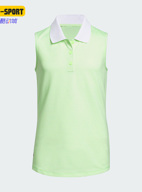 Adidas/阿迪达斯正品新款大童高尔夫运动无袖POLO衫IP9701