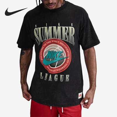 Nike/耐克正品Max90男士字母印花篮球运动短袖T恤HJ3434-010