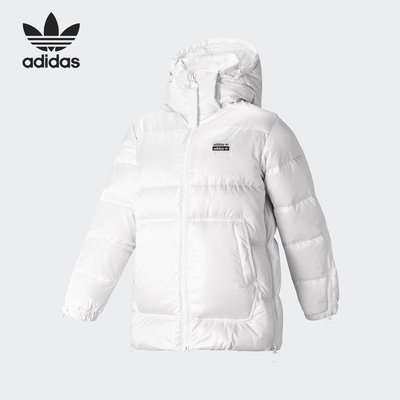 Adidas/阿迪达斯正品三叶草女子休闲保暖运动羽绒服GE0985 GE0986