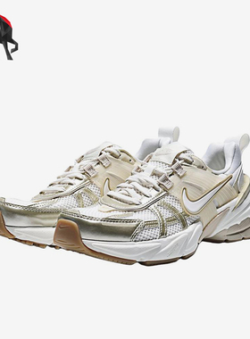Nike/耐克正品V2KRun新款女白米白色复古经典鞋跑步鞋FD0736-116