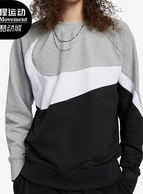Nike/耐克正品Big Swoosh休闲男子圆领套头卫衣 AR3089-011