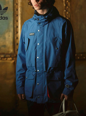 Adidas/阿迪达斯正品三叶草男士连帽户外运动耐磨夹克外套FR9280