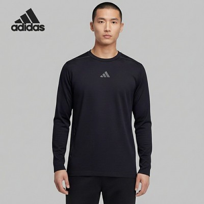 Adidas/阿迪达斯正品春秋男士圆领套头经典柔软卫衣KA5152