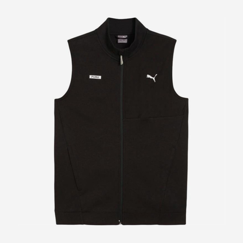 Puma/彪马正品2025新款男士宽松透气拉链运动马甲681259-01