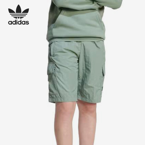 Adidas/阿迪达斯正品三叶草松紧腰短裤新款儿童经典短裤JC8428