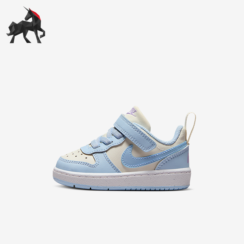 Nike/耐克正品COURT BOROUGH婴童运动轻便魔术贴休闲鞋IH4051-001