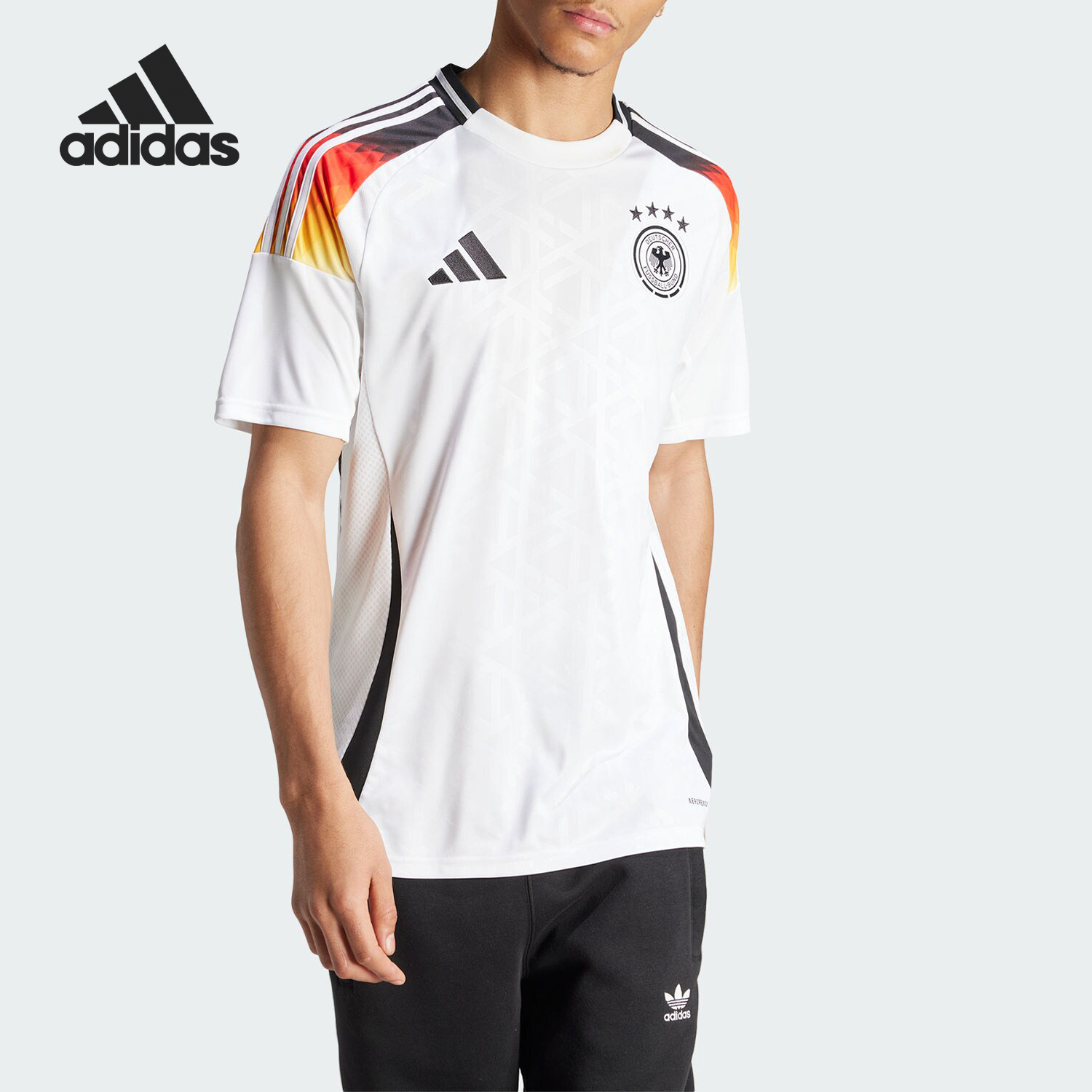 Adidas/阿迪达斯正品DFB H JSY德国队男士足球运动短袖IP8139