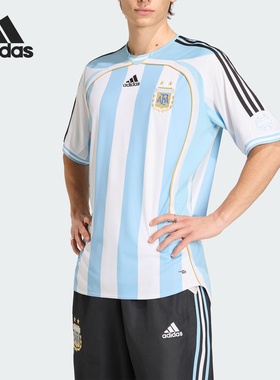 Adidas/阿迪达斯正品夏季男士透气复古经典足球柔软短袖T恤KF0322