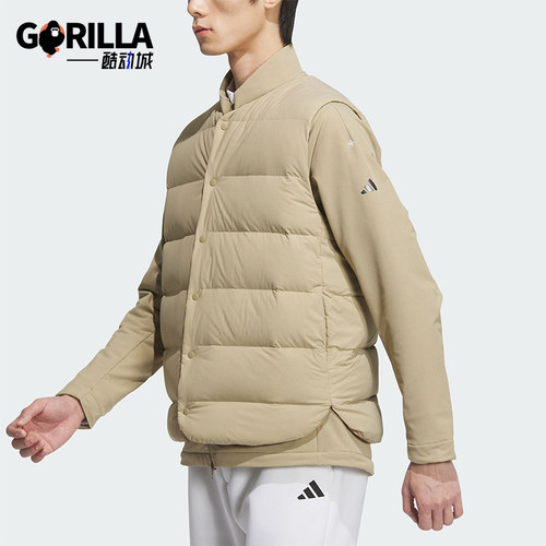 Adidas/阿迪达斯正品运动男士三合一保暖立领羽绒马甲IM7309