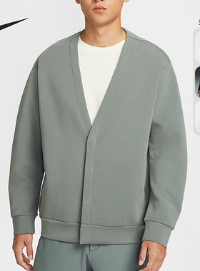 Nike/耐克正品2025春秋男士针织保暖休闲经典运动开衫HQ6949-320