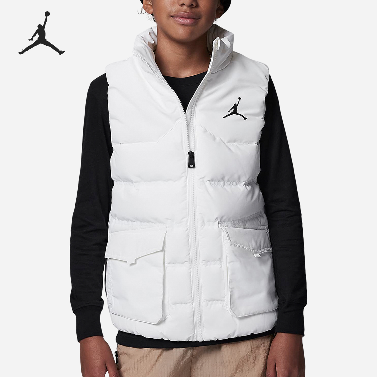 耐克大童简约羽绒马甲