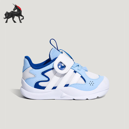 Adidas/阿迪达斯正品新款婴童防滑透气经典魔术贴运动鞋KH6635