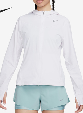 Nike/耐克官方正品新款女子休闲运动透气跑步夹克外套FB7481-100