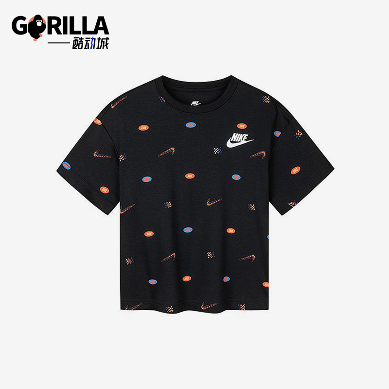 Nike/耐克正品2025新款小童宽松运动休闲短袖T恤NY2432002PS-002