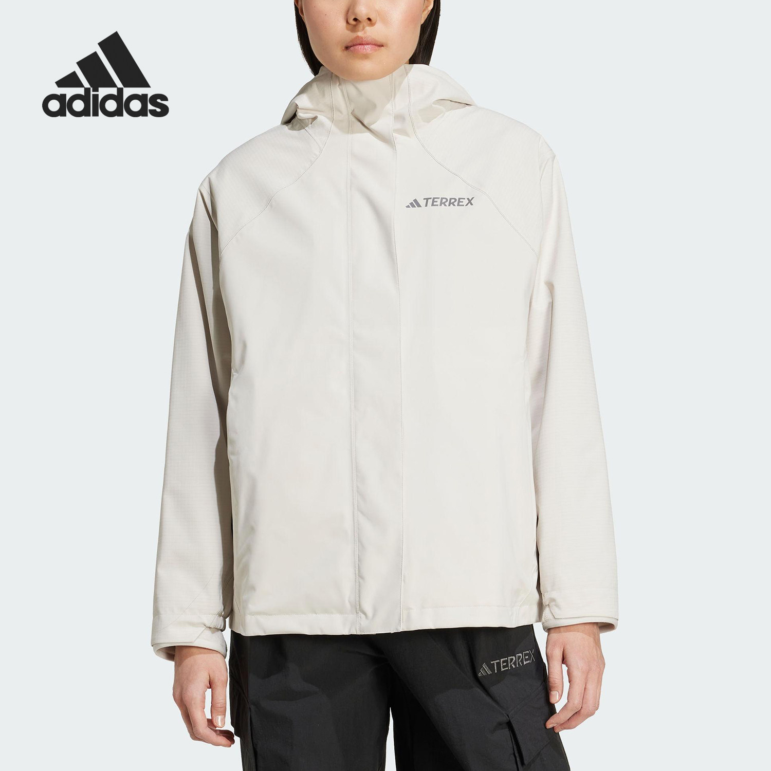 Adidas/阿迪达斯正品XPL W FLC 3IN1女士宽松运动连帽外套JV8690